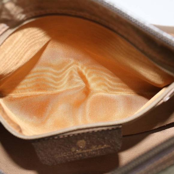 GUCCI GG Canvas Web Sherry Line Shoulder Bag Beige Green 39.02.032 Auth 48249 - Picture 11 of 16